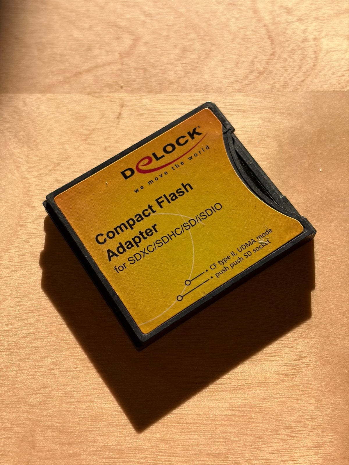 CF adapter voor SD-kaartjes, Computers en Software, Geheugenkaartlezers, Ophalen of Verzenden, Zo goed als nieuw