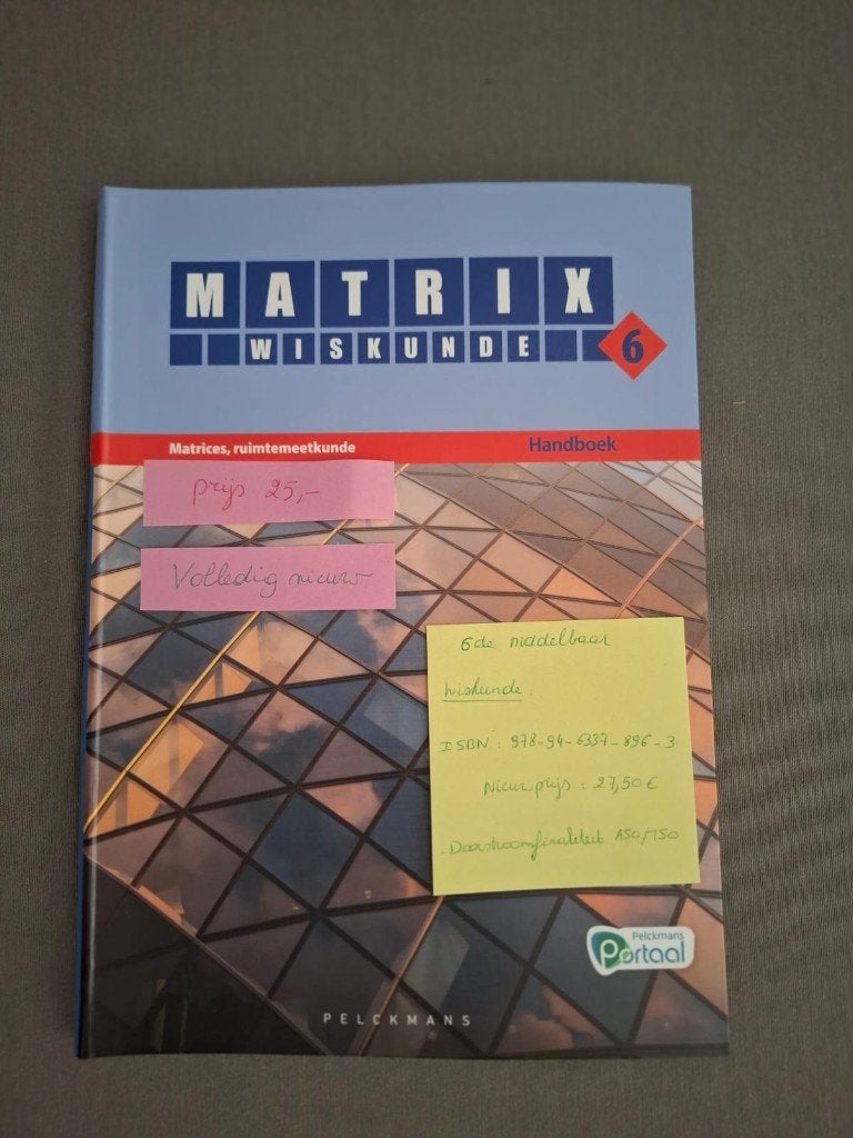 Matrix wiskunde 6de middelbaar NIEUW, Neuf, Enlèvement ou Envoi, Secondaire, Pelckmans