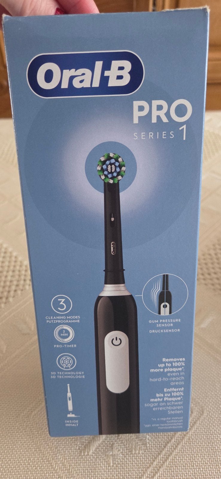 Elektrische TANDENBORSTEL ORAL-B PRO1 BLK CROSS, Ophalen, Nieuw, Tandenborstel