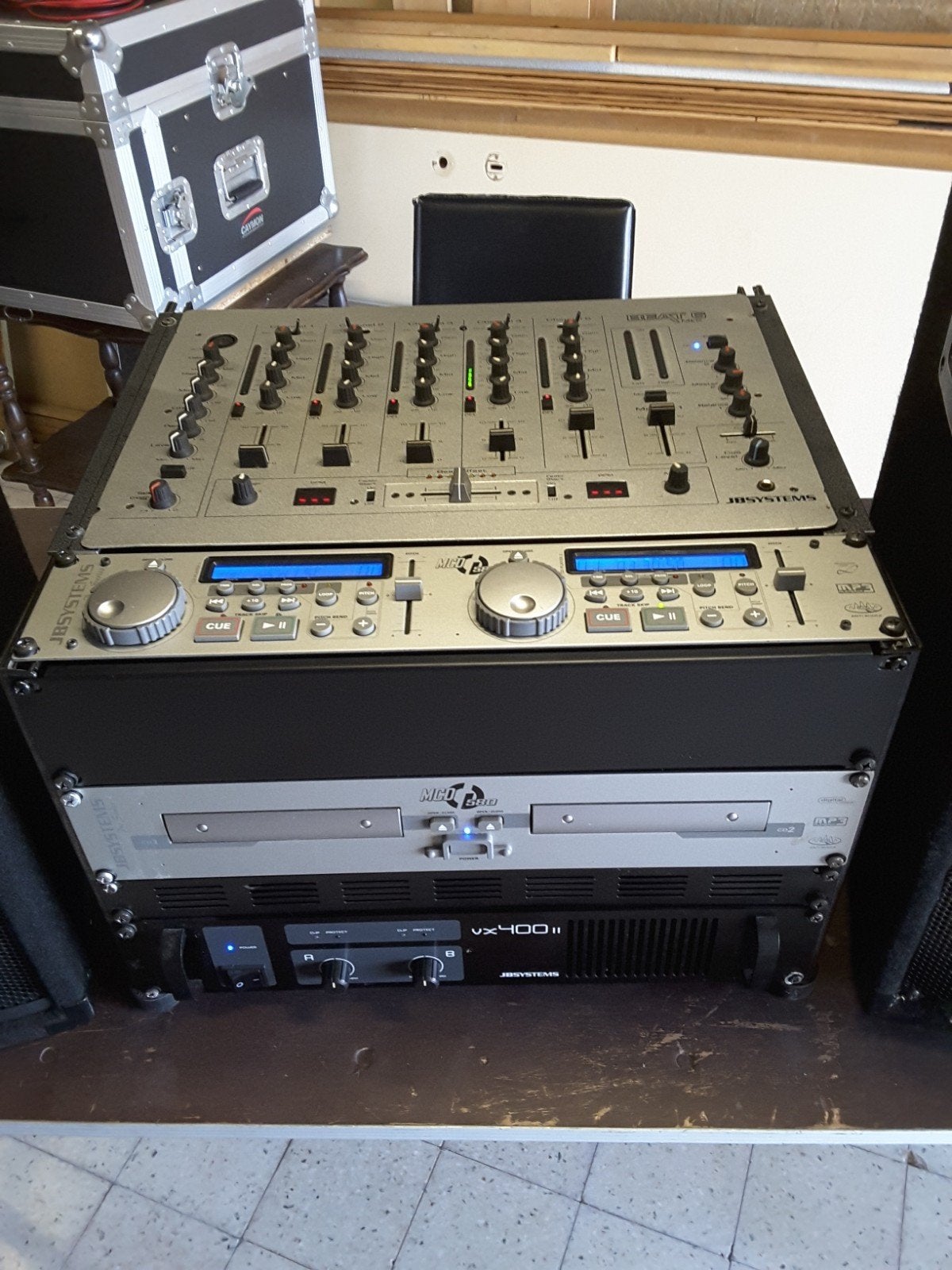 Discobar / mengpaneel / versterker / boxen / dub. CDspeler, Muziek en Instrumenten, Dj-sets en Draaitafels, Ophalen, Zo goed als nieuw
