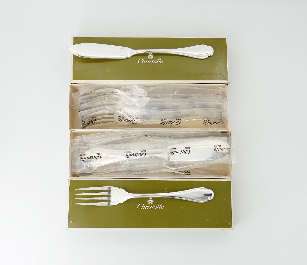 Christofle - Pompadour - Visbestek voor 10 personen - nieuw, Antiek en Kunst, Ophalen of Verzenden