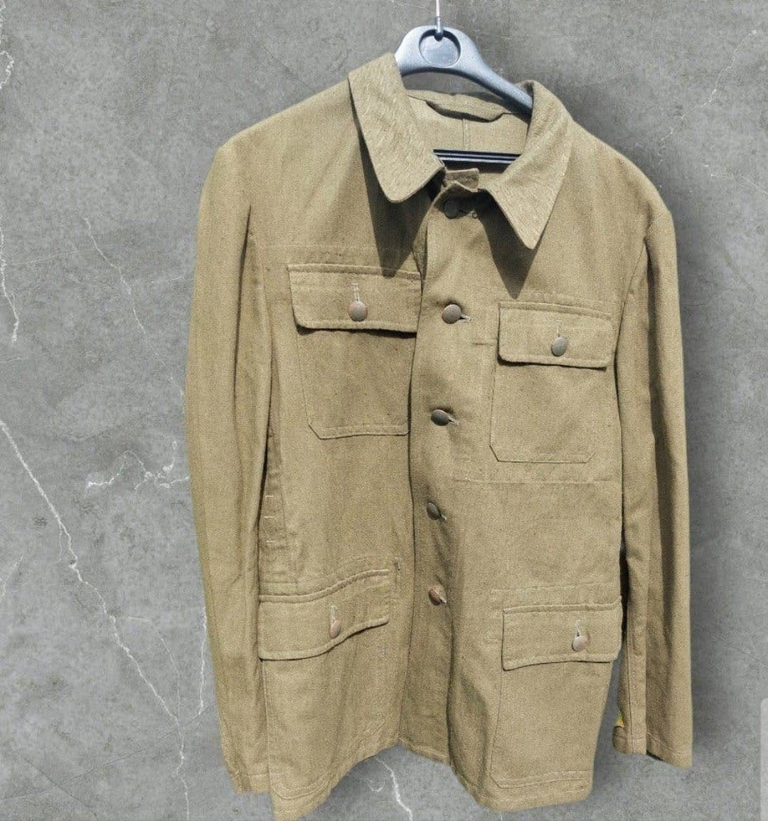 Duitse WO2 M43 Drillich Feldbluse Wehrmacht/Todt, Ophalen of Verzenden, Landmacht, Kleding of Schoenen