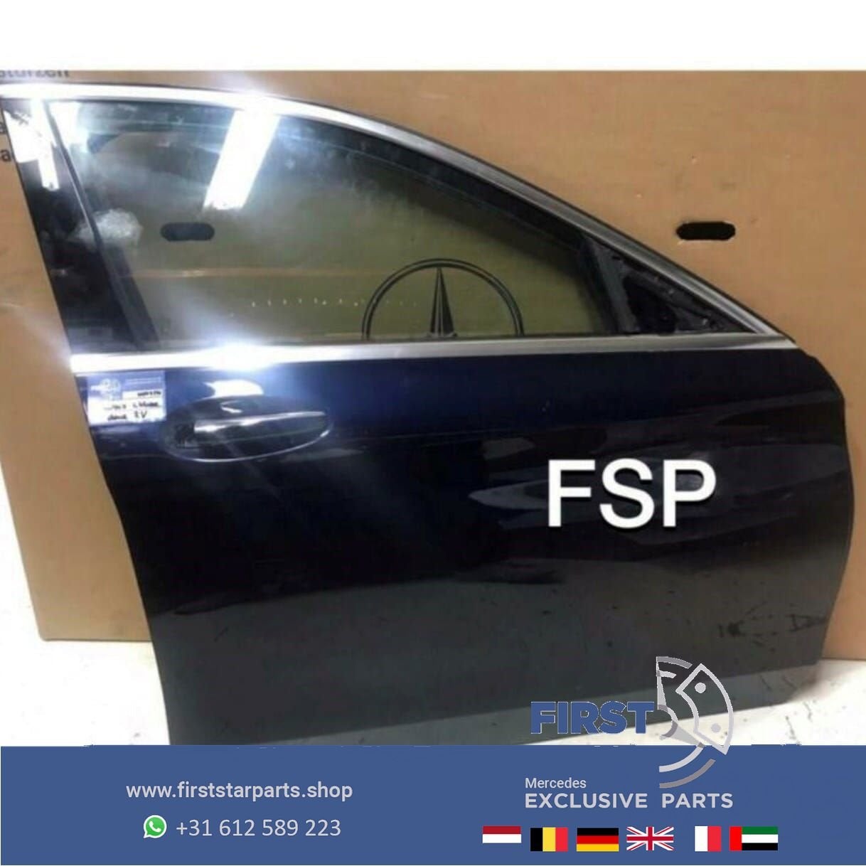 W205 S205 DEUR RECHTSVOOR PORTIER C Klasse BLAUW 2014-2020 C, Auto-onderdelen, Gebruikt, -, Deur, Ophalen of Verzenden