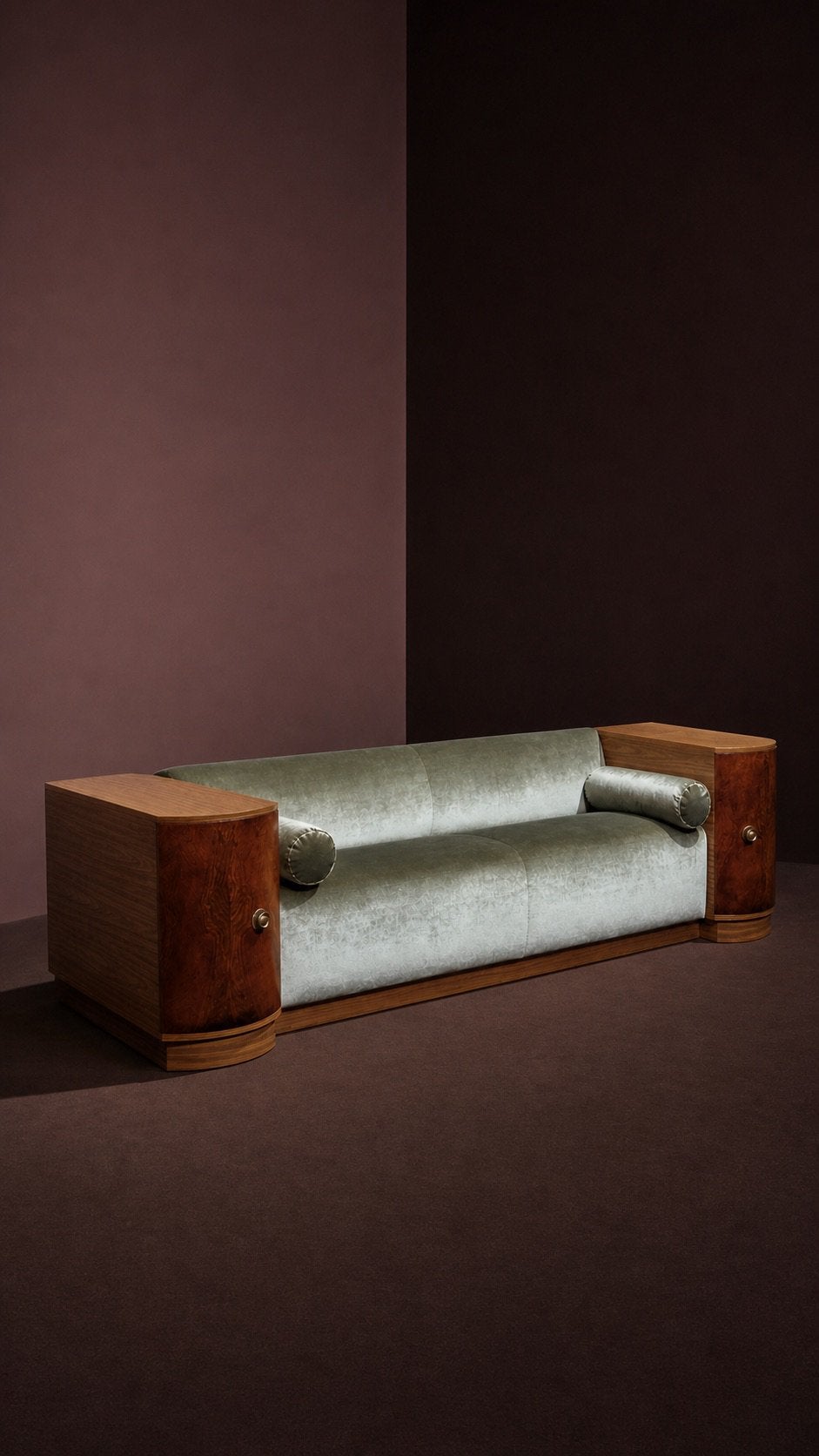 Art Deco Bank Sofa Daybed Antiek, Ophalen of Verzenden