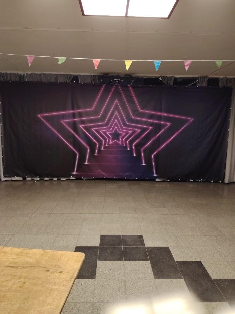 showdoek 6 op 2,5 meter, Muziek en Instrumenten, Overige Muziek en Instrumenten, Ophalen, Gebruikt
