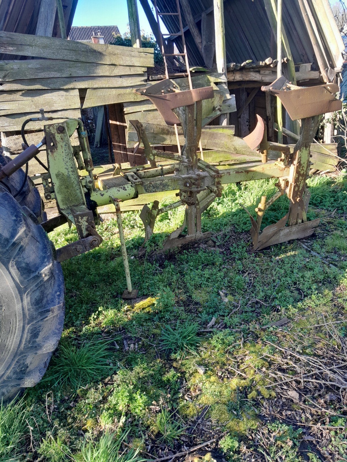 2 schaar ploeg, Ophalen, Akkerbouw, Grondbewerking