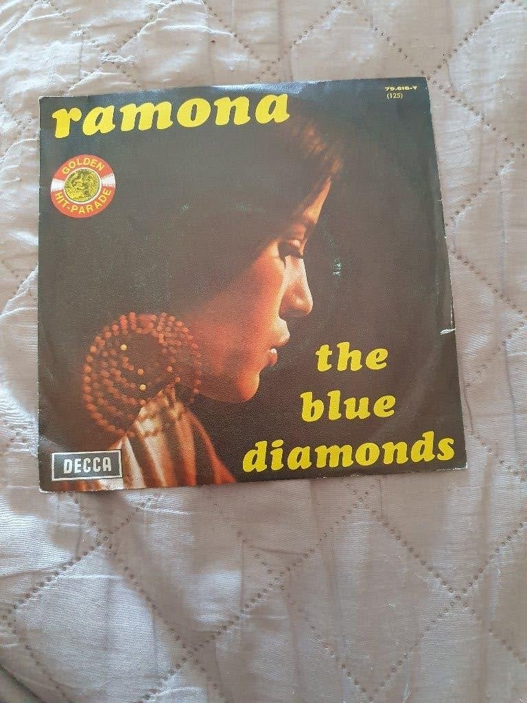 S - The Blue Diamonds – Ramona / All Of Me, Enlèvement ou Envoi, 7 inch, Comme neuf, Pop