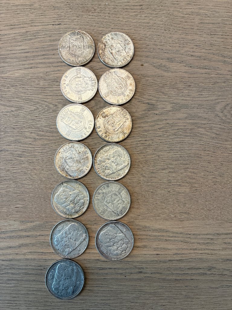 Munten, Ophalen, Setje, Zilver, Zilver