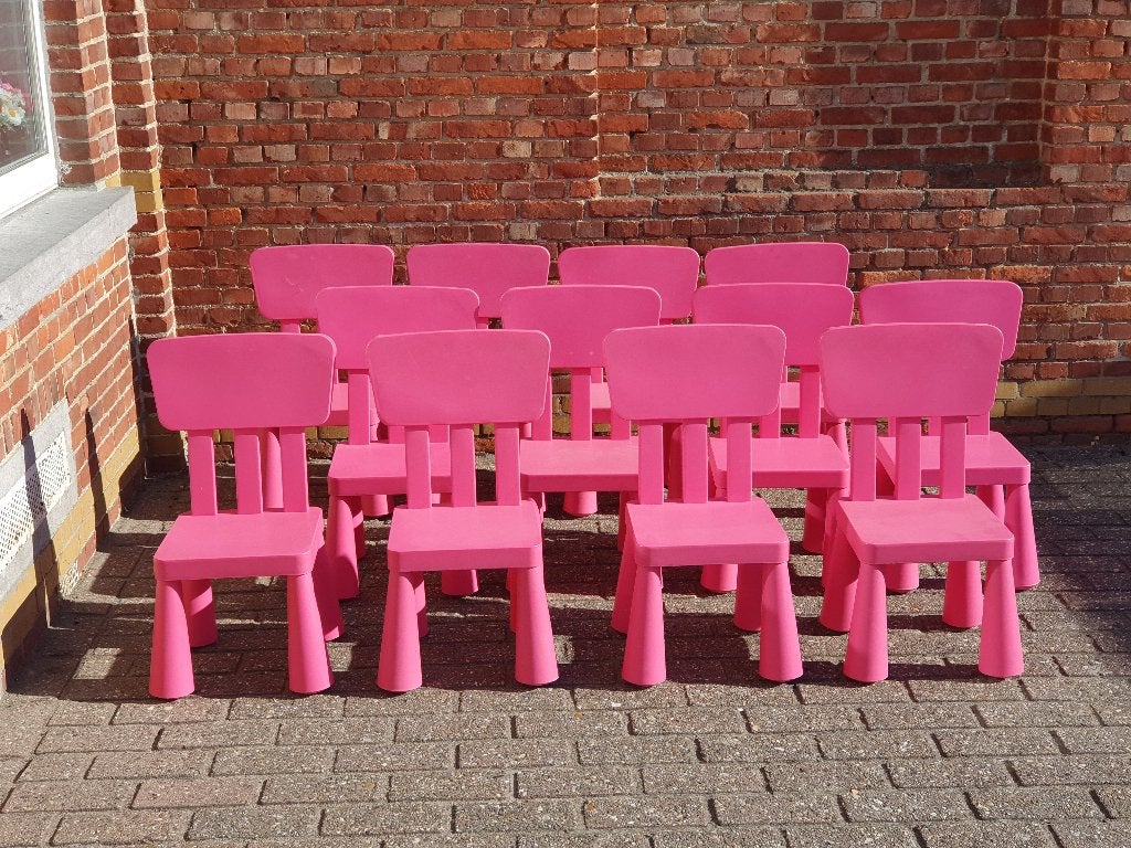 Ikea Mammut kinderstoelen - roze, Enlèvement, Utilisé, Autres types