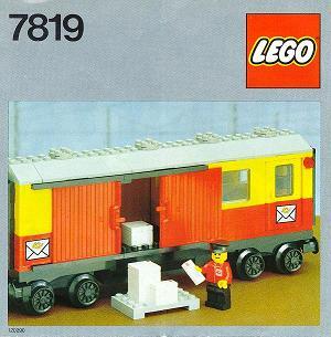 Lego: 7819 Postal Container Wagon Covered, Enlèvement ou Envoi, Lego, Ensemble complet, Comme neuf