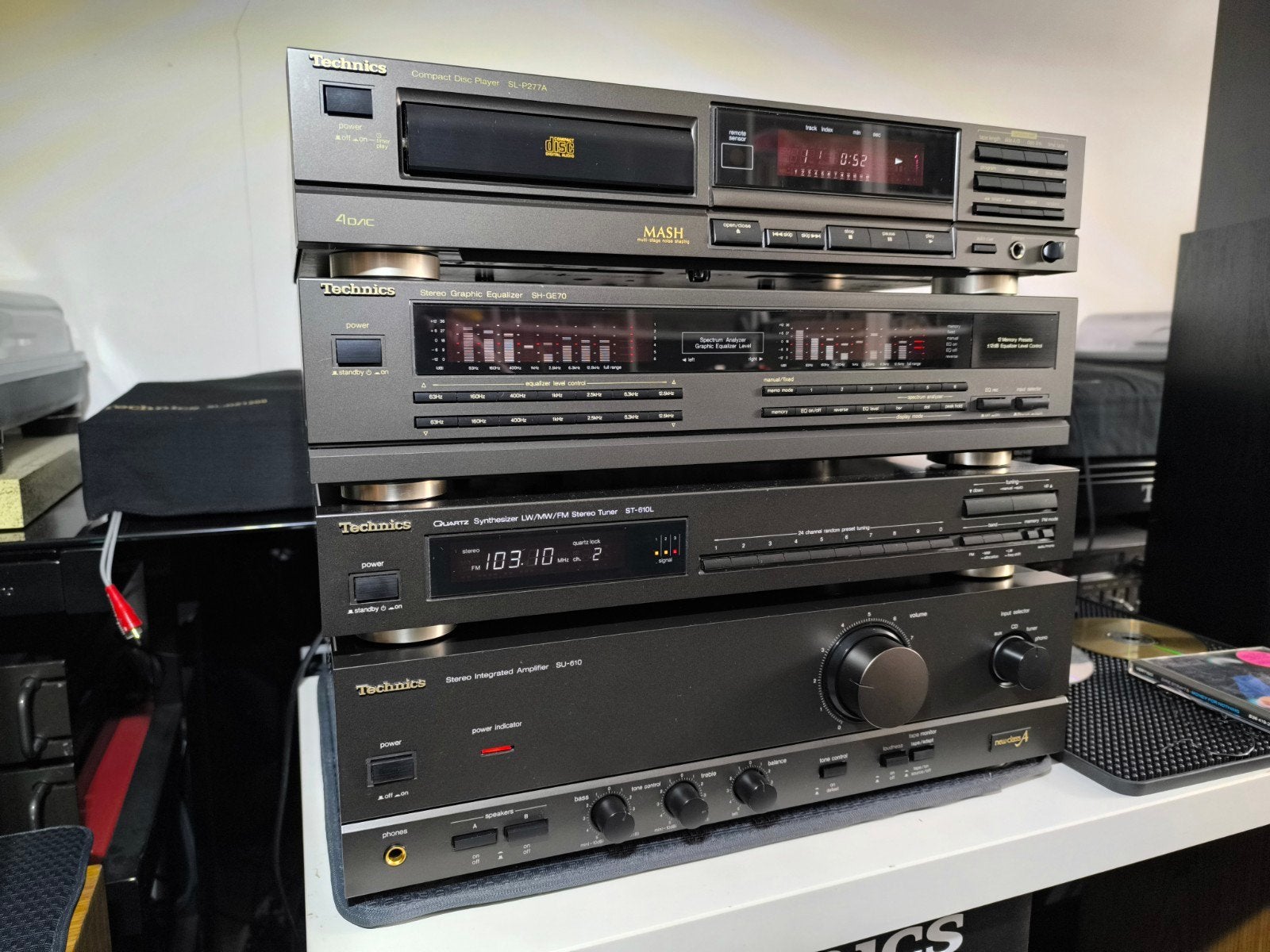 TECHNICS HIFI set - SU 610 - ST 610L - SH GE 70 - SL P277A, TV, Hi-fi & Vidéo, Autres marques, Comme neuf, Enlèvement, Composants en vrac