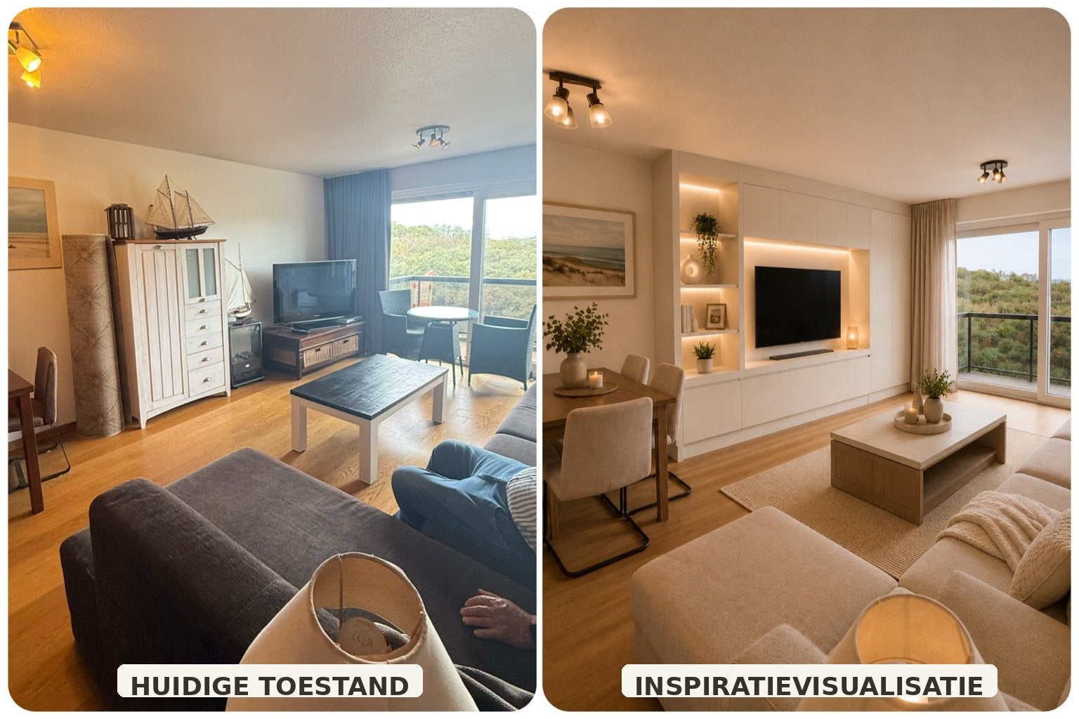 Appartement à Koksijde — 2 chambres, 2 terrasses, meublé, Immo, 50 m² ou plus, Province de Flandre-Occidentale