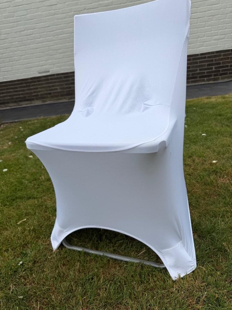 Stoelhoezen (Feestelijke stoelhoezen wit) NIEUW!, Ophalen, Nieuw, Klassiek, Wit