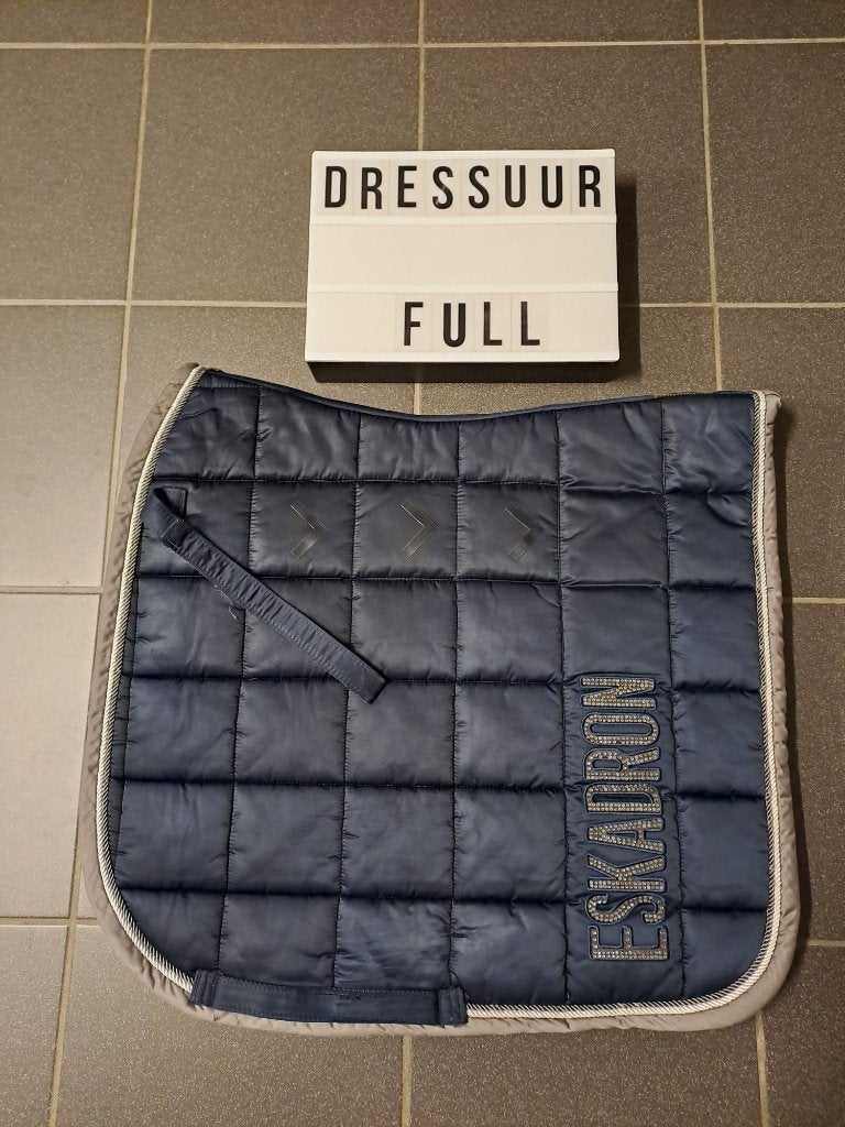 Onderlegger/dekje Eskadron full dressuur, Gebruikt, Zadeldekje, Eskadron, Blauw
