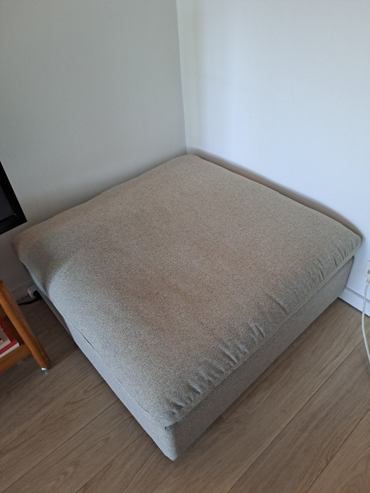 Modulaire bank LYBY chaise/poef zand stof - JYSK - vierkante, Huis en Inrichting, Ophalen, Stof