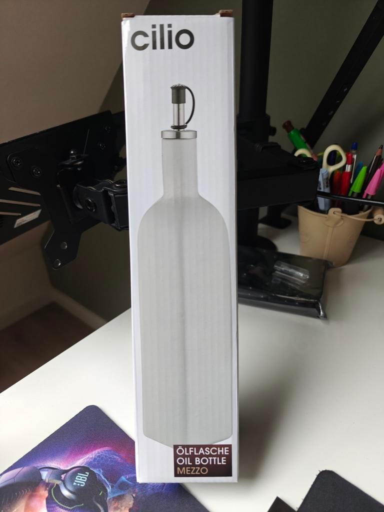 Chique olijfolie fles folio NIEUW, Huis en Inrichting, Overige typen, Nieuw, Ophalen of Verzenden, Steen/keramiek