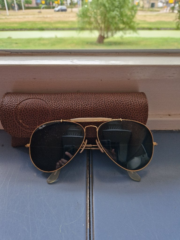 Rayban zonnebril pilot serie 1999, Zonnebril, Verzenden, Zo goed als nieuw, Ray-Ban