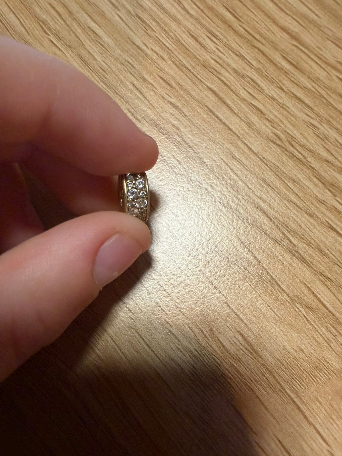 Bieden! Pandora Clip Heldere Pavé clipbedel, Handtassen en Accessoires, Ophalen, Gebruikt, Zilver, Pandora