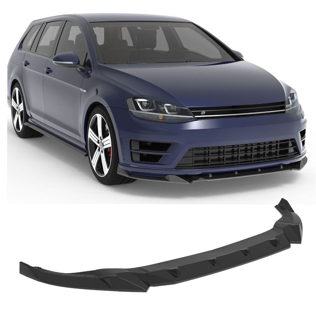 APEX Spoiler Geschikt voor VW Golf Mk7 R & R-Line glans Zwar, Verzenden