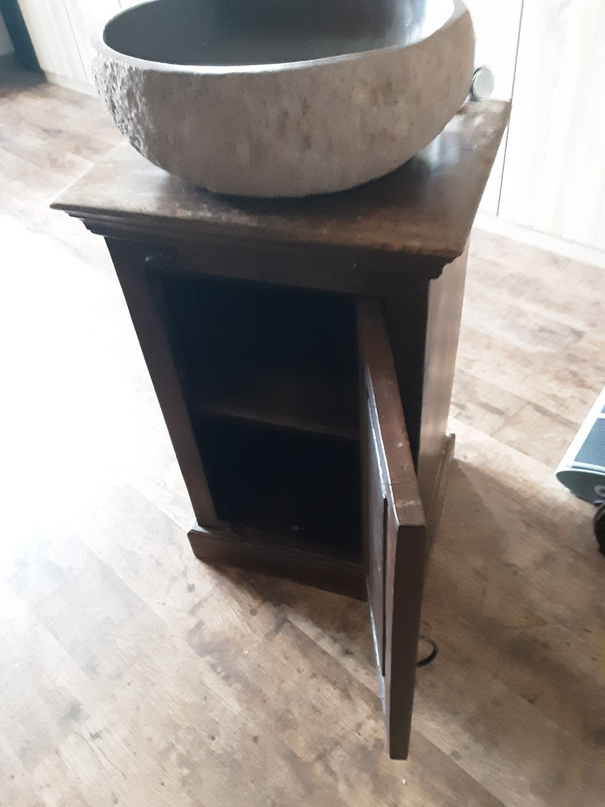 wasbak van natuursteen met of zonderkas en kraan, 25 à 50 cm, Lavabo ou Évier, Moins de 100 cm, Comme neuf