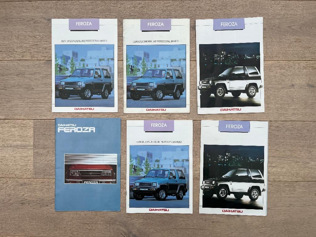 DAIHATSU FEROZA FOLDERS, Ophalen of Verzenden