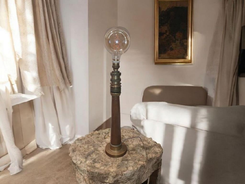 Unieke vintage lamp – brandweerslang koppeling
authentiek, Antiek en Kunst, Antiek | Verlichting, Ophalen of Verzenden