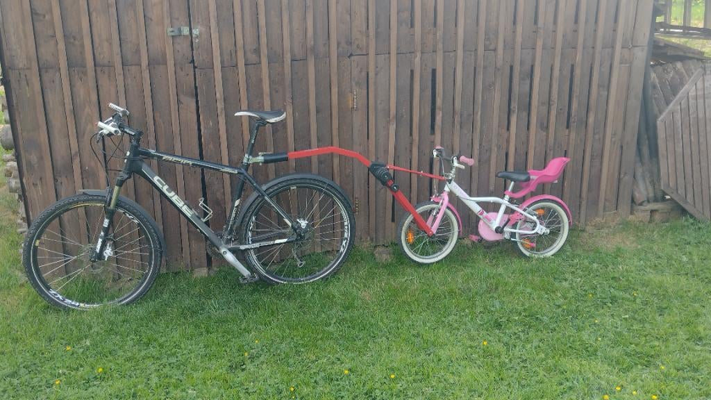 Barre de remorquage vélo - Trail angel, 40 à 60 kg, Pliable, Comme neuf, Enlèvement