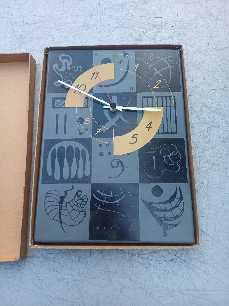 horloge émaillée émaillée Belge 2001, Enlèvement ou Envoi, Comme neuf, Panneau publicitaire