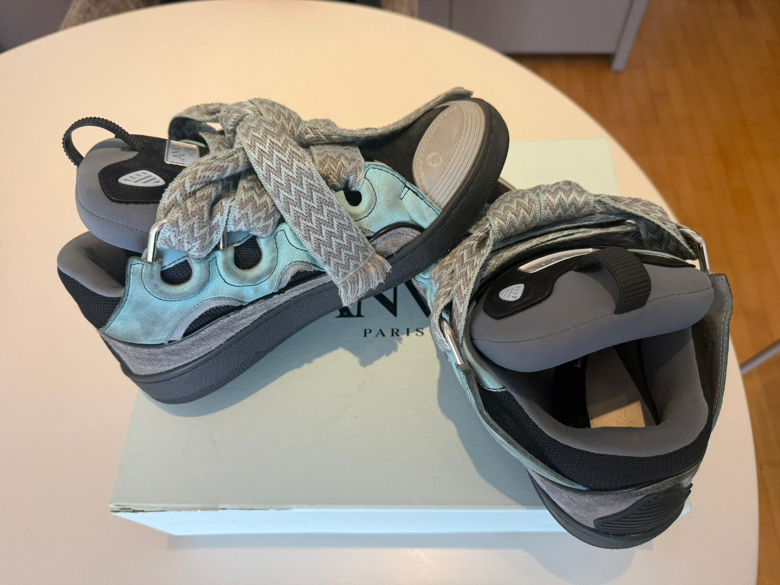 Lanvin Curb maat 43, Vêtements | Hommes, Chaussures, Comme neuf, Enlèvement, Bleu, Baskets