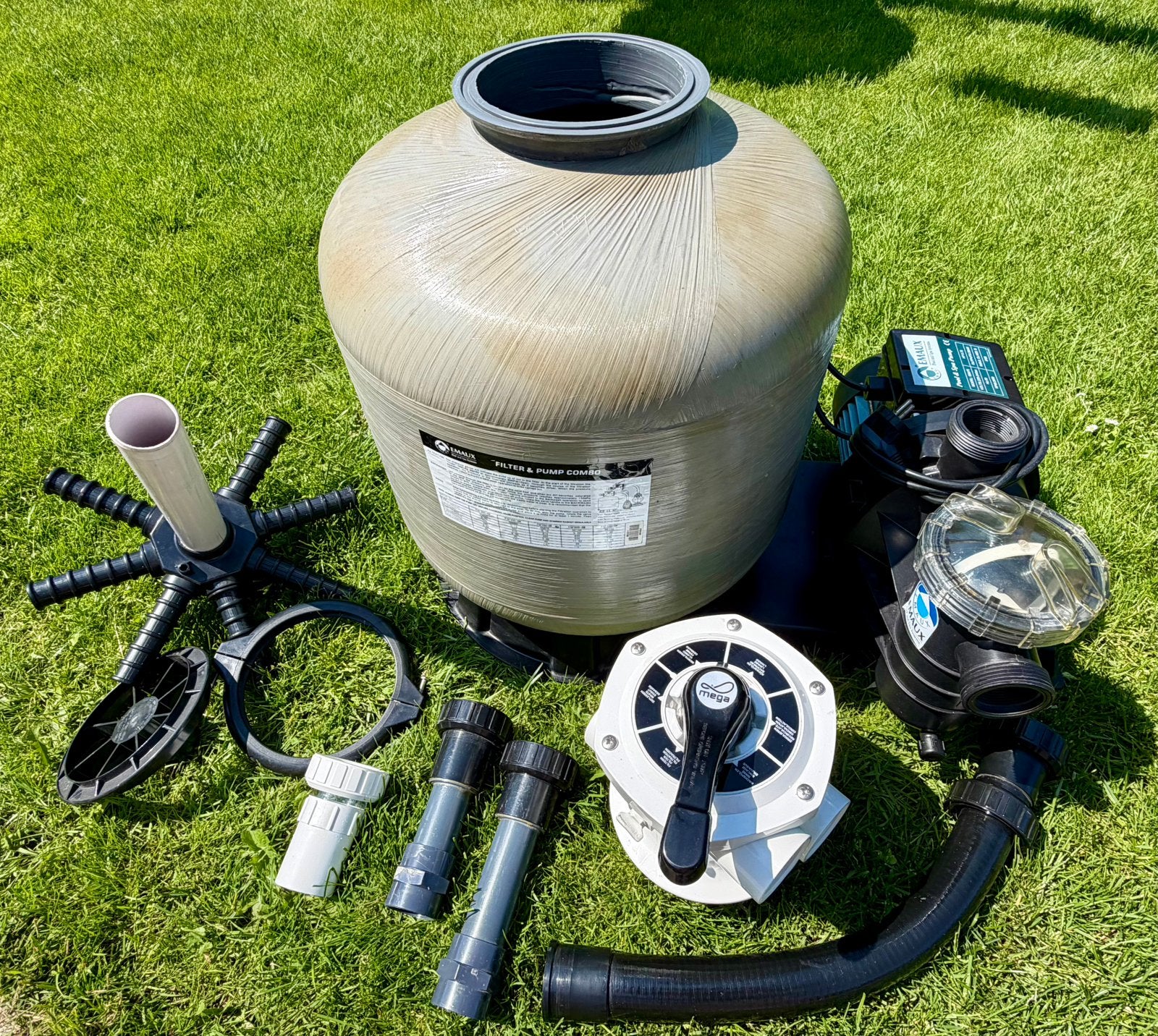 Emaux Zandfilter set, Ophalen, Gebruikt, Zwembadpomp