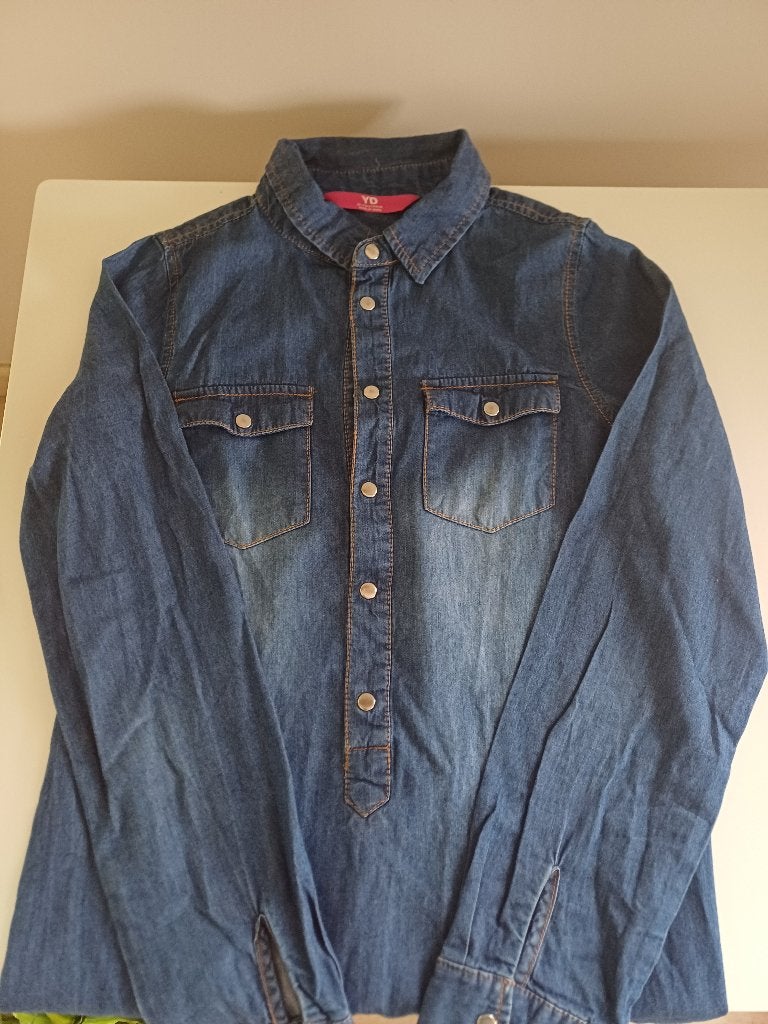 Jeansjurk maat 146, Kinderen en Baby's, Ophalen, Jurk of Rok