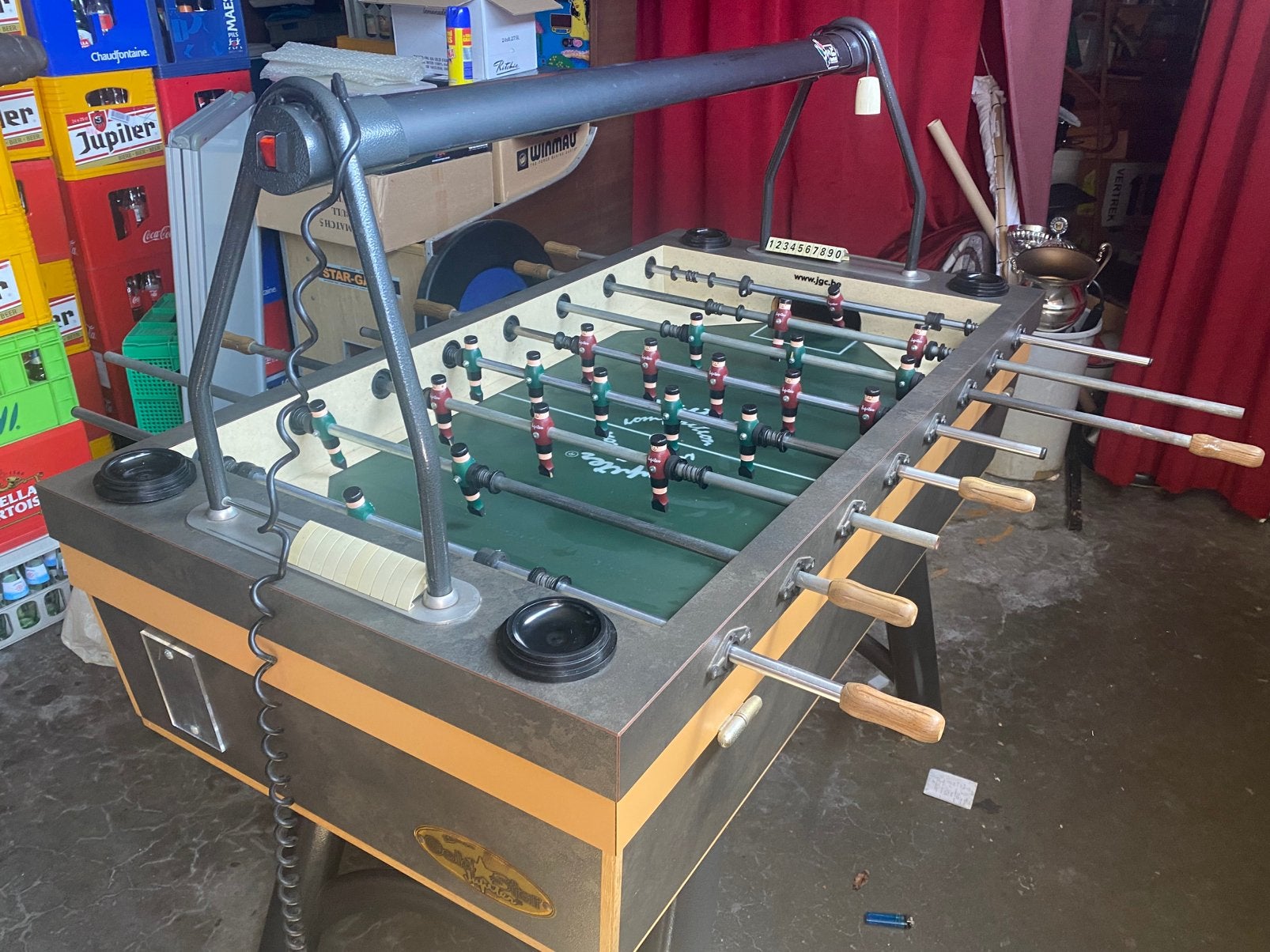 Kickertafel goldstar en toebehoren, Ophalen, Gebruikt