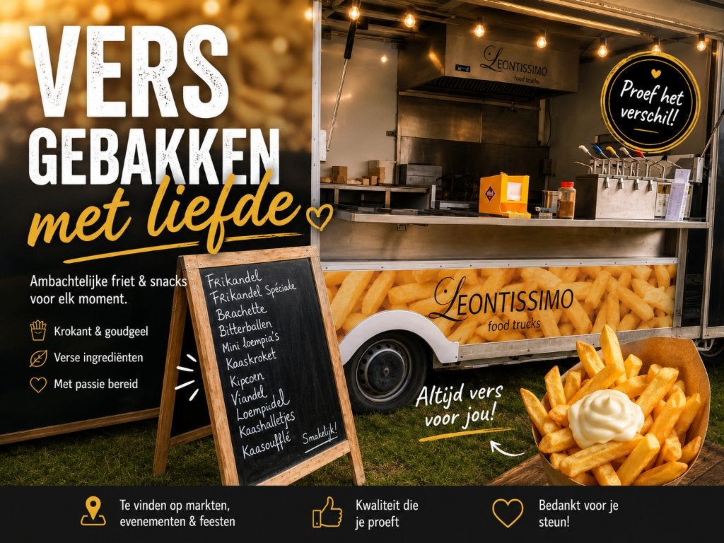 Mobiele frituur, frieten op uw feest , hamburgers enz, Enlèvement