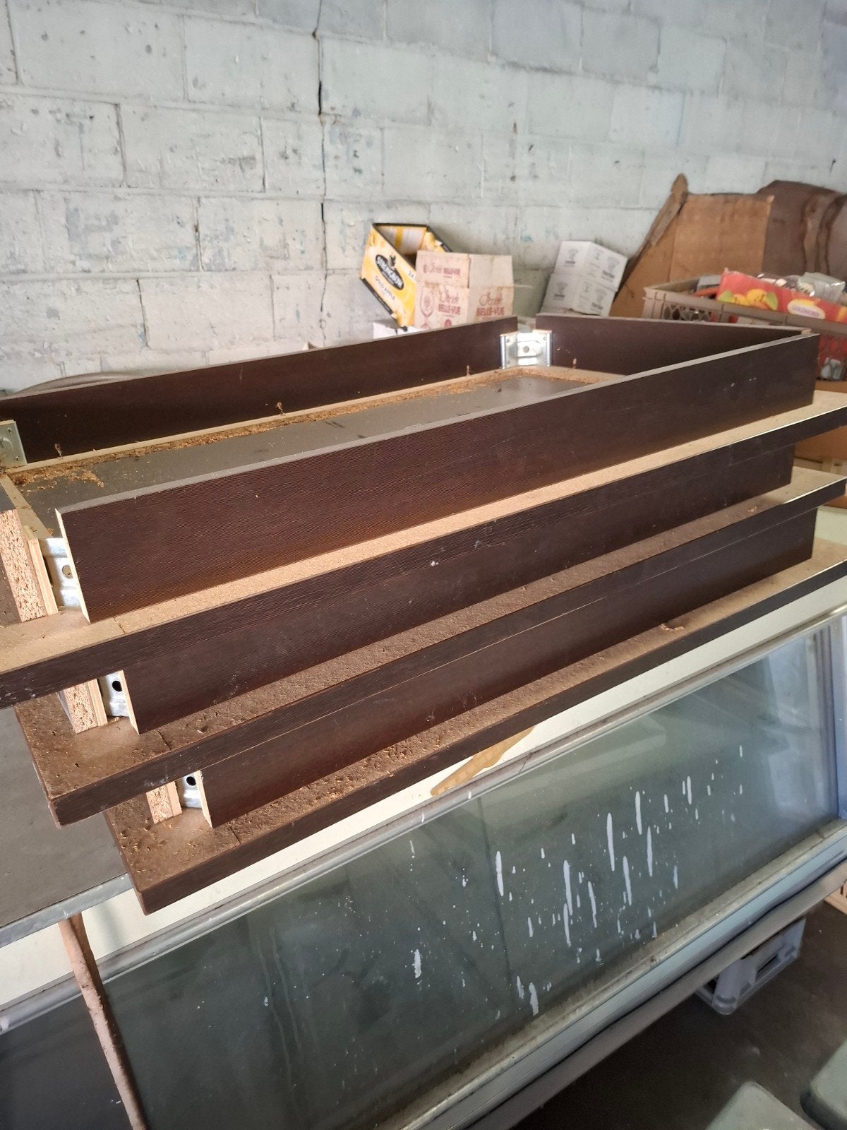 3 mooie stevige cafe tafels goede staat, Huis en Inrichting, Ophalen