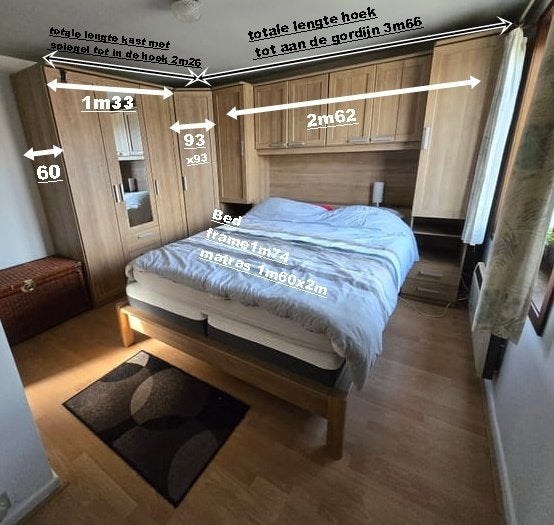 2 persoons slaapkamer, Huis en Inrichting, Ophalen, Zo goed als nieuw, Tweepersoons