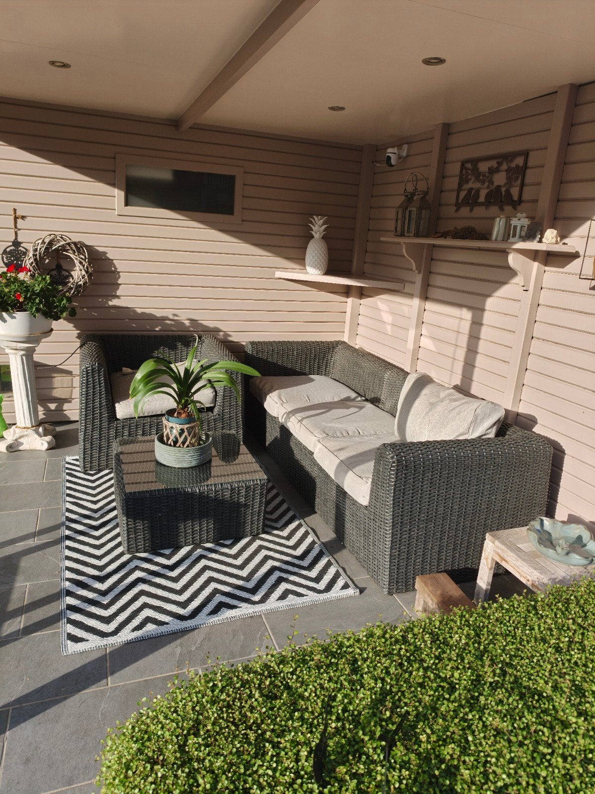 3 personen zetel  en 1 persoons zetel tuinset, Ophalen, Tuinset