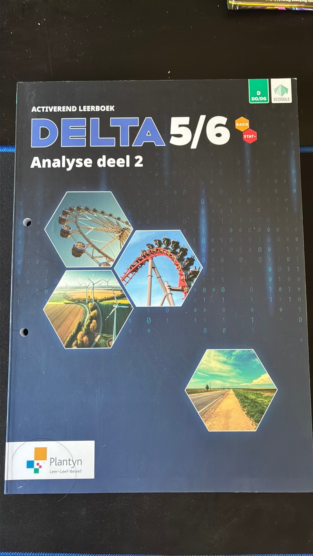 Schoolboek wiskunde delta 5/6 analyse deel 2, Boeken, Ophalen of Verzenden, Nieuw, ASO, Wiskunde A