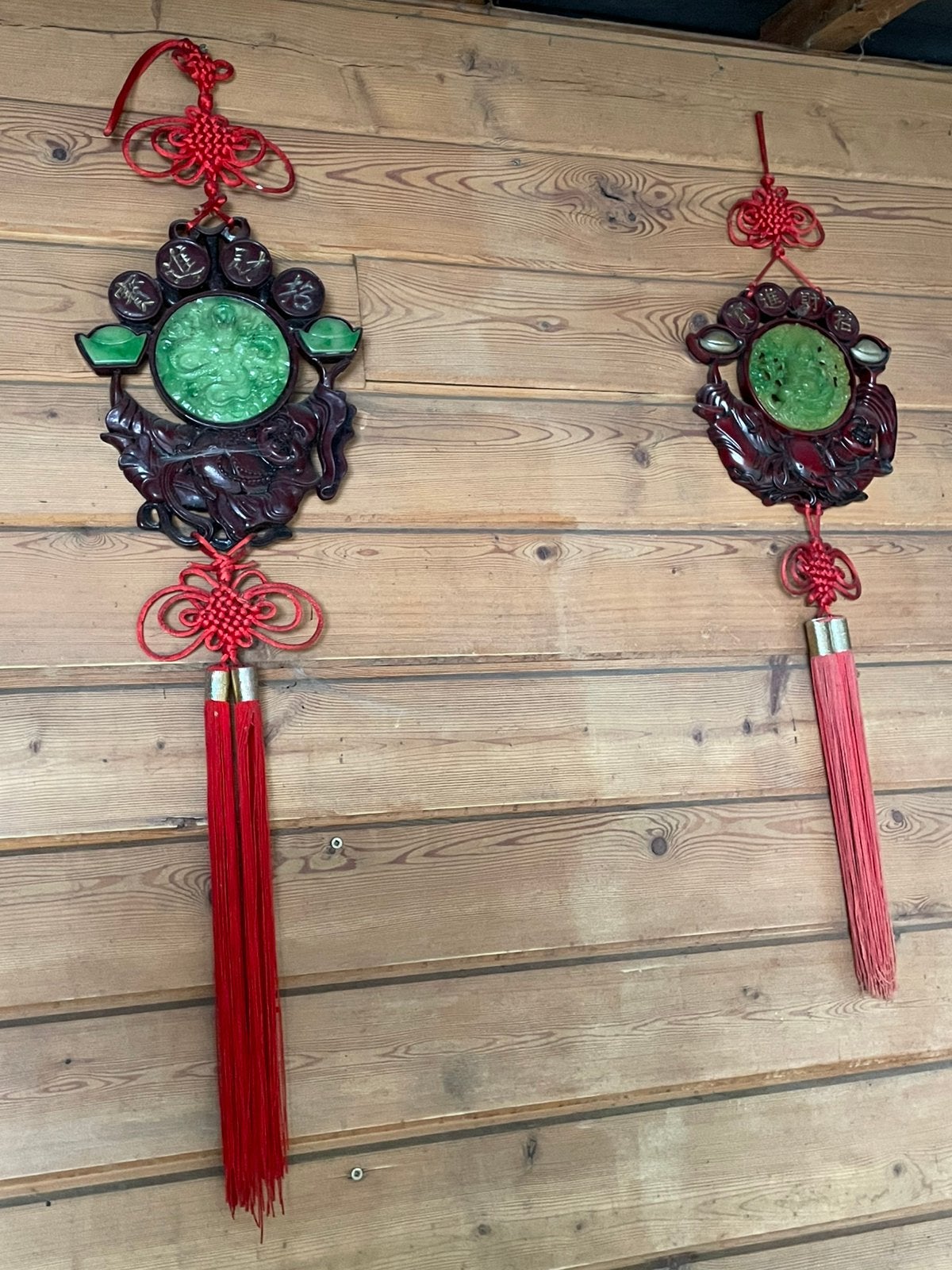 Chinese houten sculputeren in Jade., Ophalen