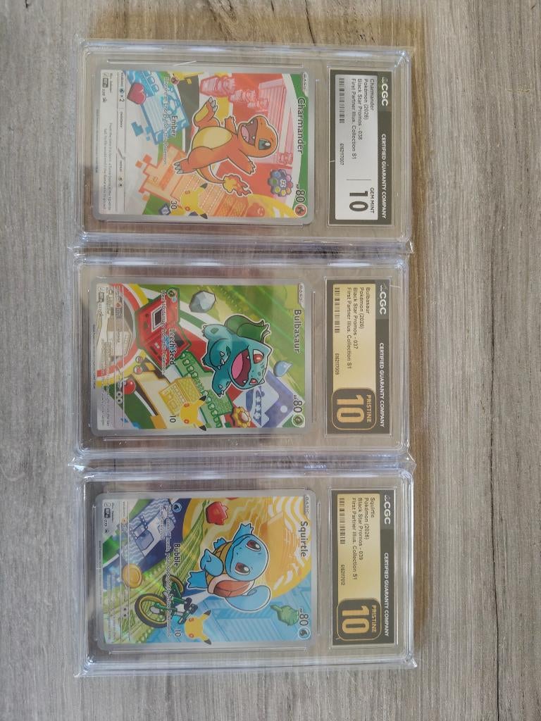 Black Star  Charmander, Bulbasaur et Squirtle, Enlèvement ou Envoi, Neuf, Carte(s) à jouer