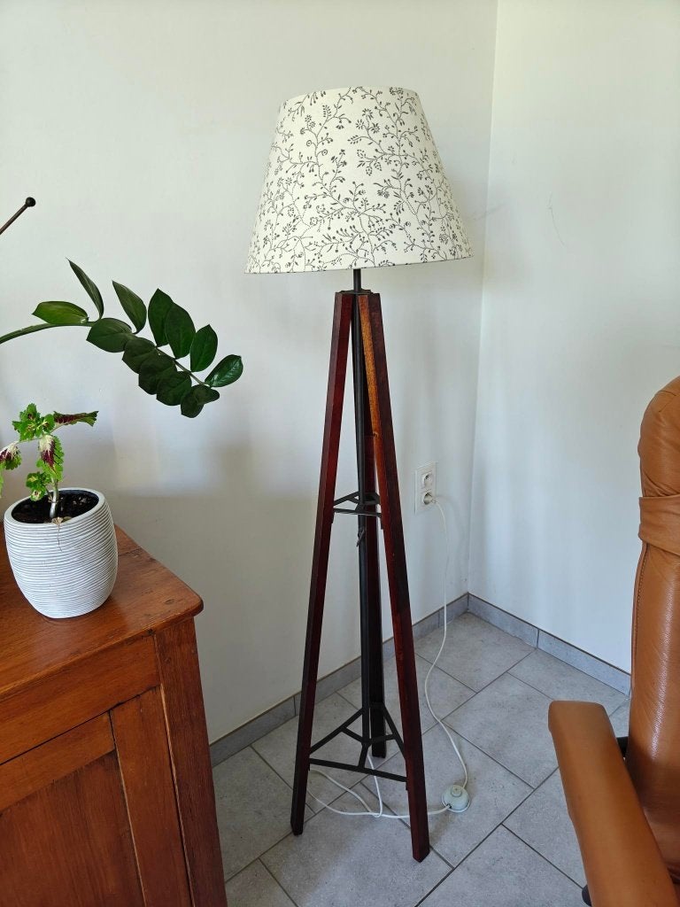 staanlamp -  1 m 25, Ophalen, Zo goed als nieuw, Hout, 100 tot 150 cm