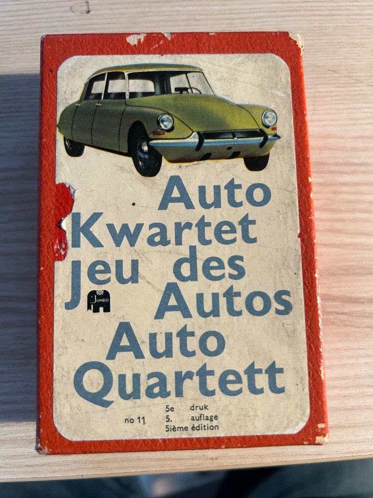 Vintage auto kwartet, Verzamelen, Ophalen, Zo goed als nieuw, Kwartet(ten)
