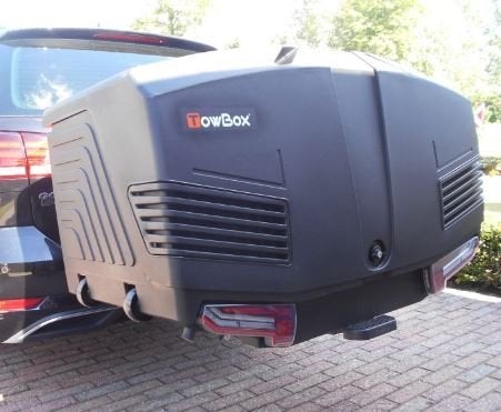 Trekhaakkoffer V3 zwarte bagagebox voor verhuur, Auto diversen, Ophalen of Verzenden, Zo goed als nieuw