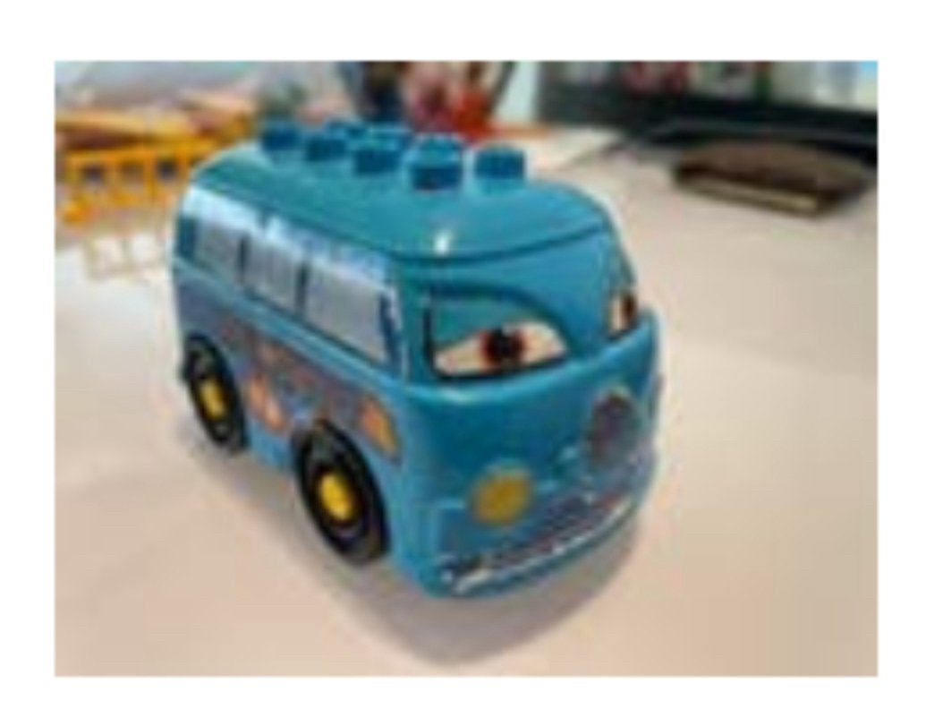 Italiaans speelgoedbusje volkswagen compatibel met duplo, Ophalen of Verzenden, Gebruikt