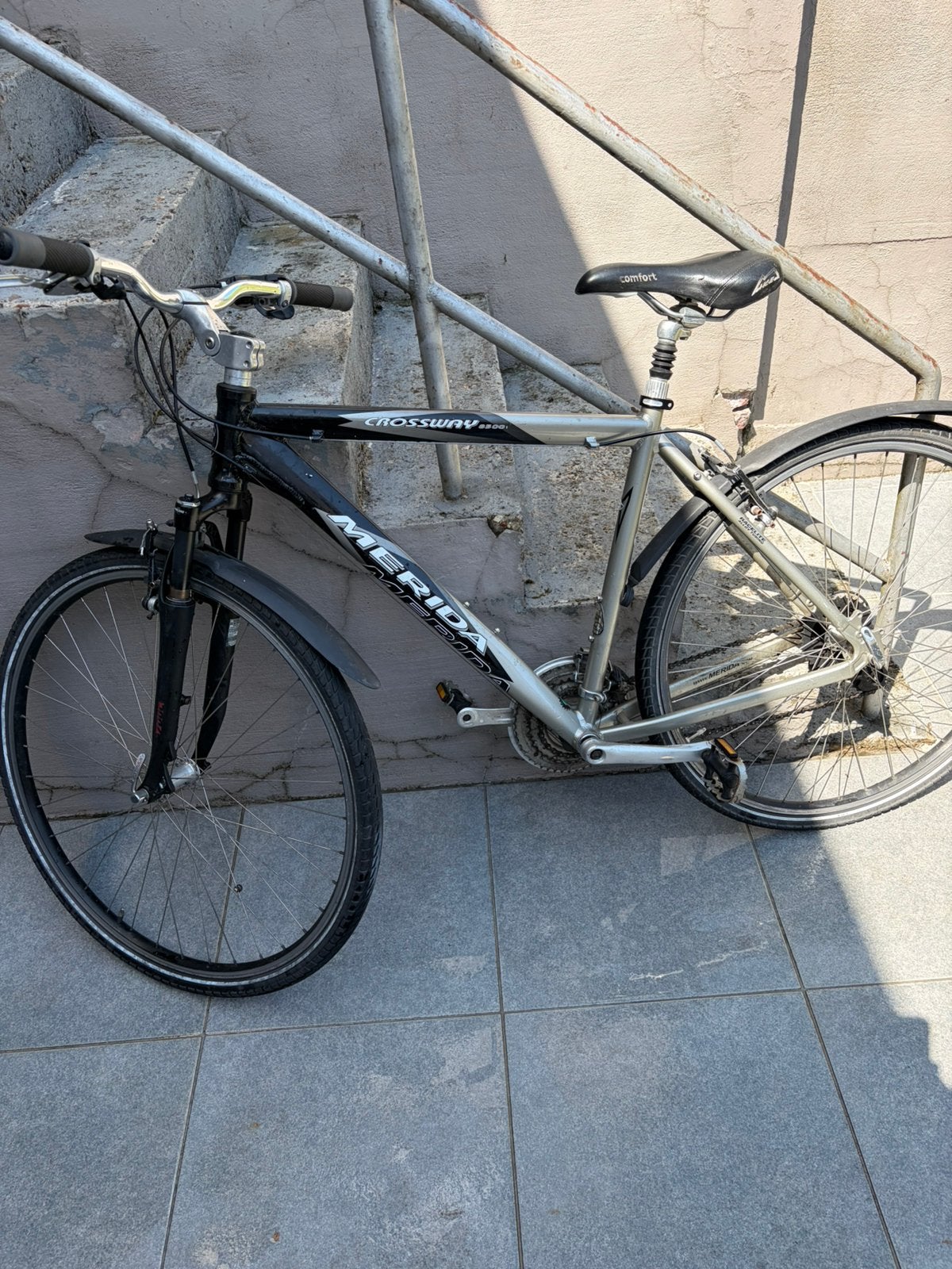 Sportieve fiets merida, Ophalen