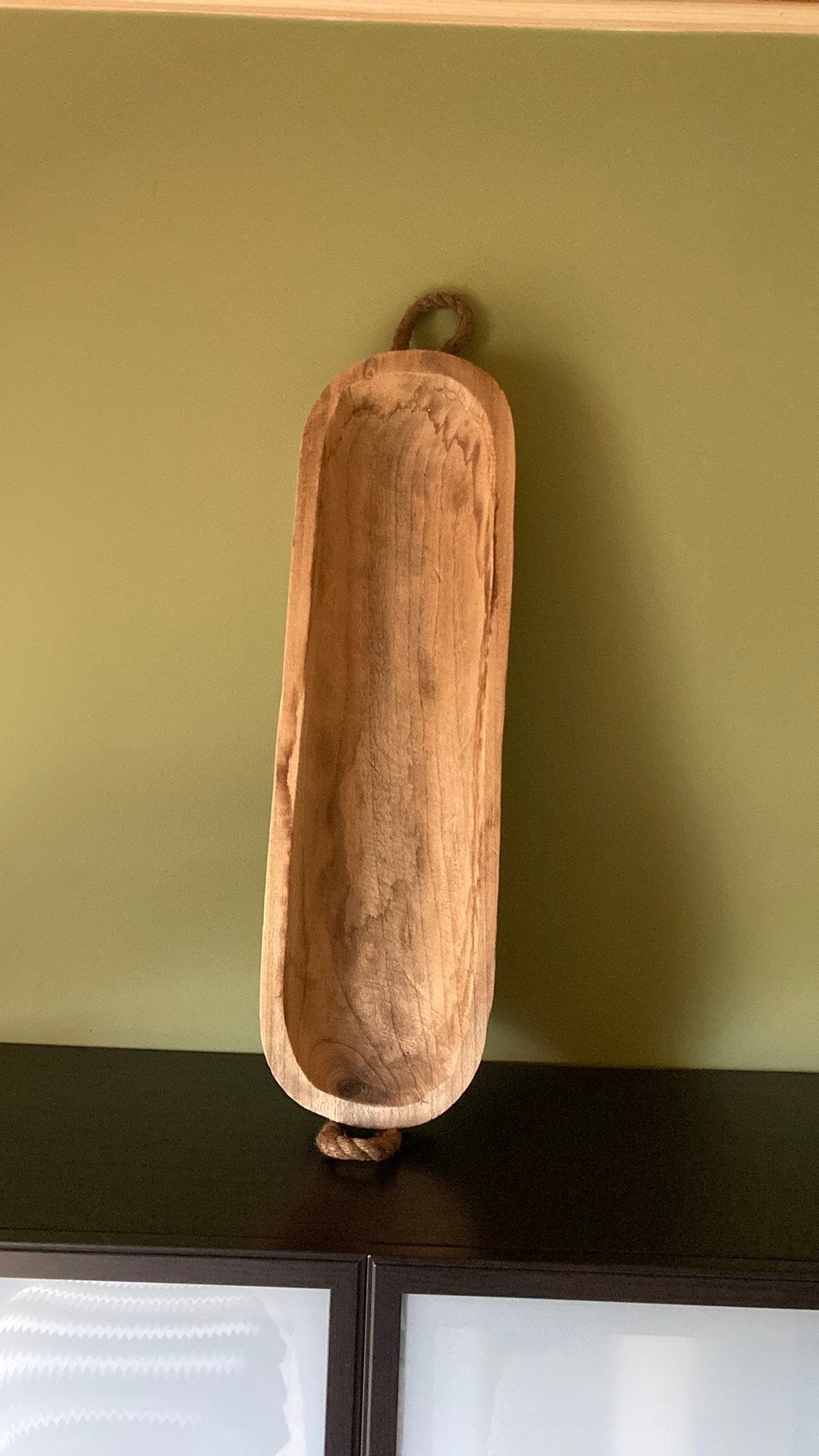 Dienblad hout 70cm, Huis en Inrichting, Ophalen, Ovaal, Hout, Overige typen