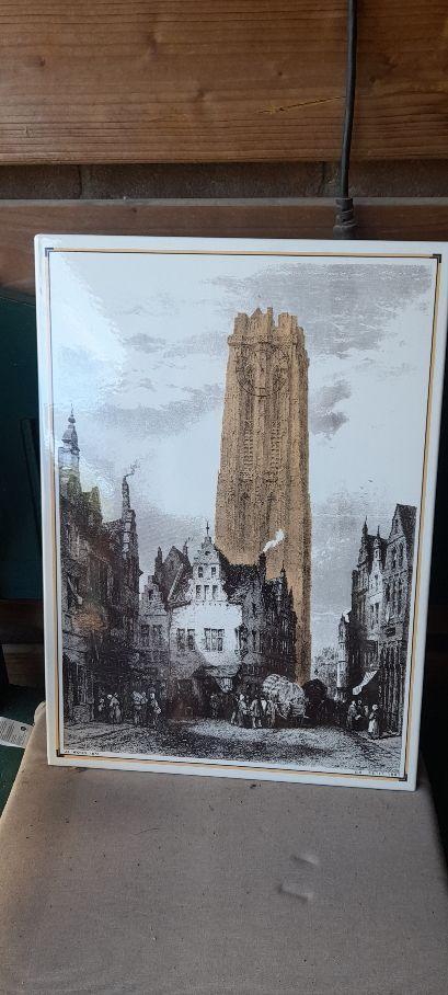 emaille bord Mechelen JL WOOD, Ophalen of Verzenden