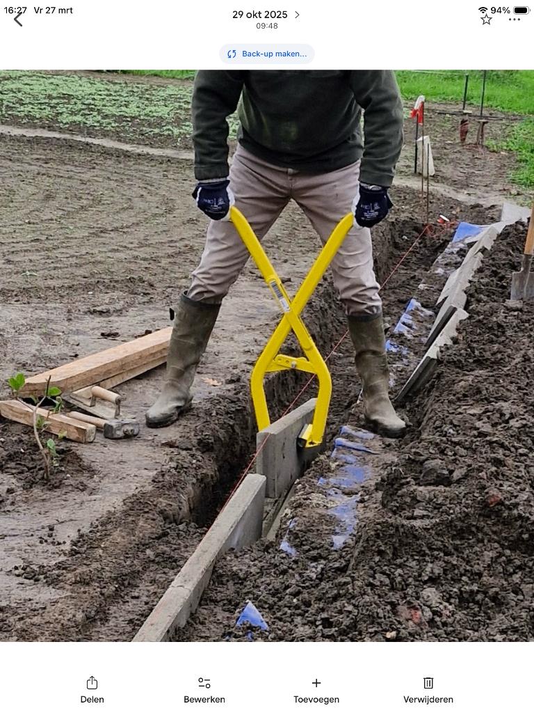 Tang voor boordstenen, Tuin en Terras, Bielzen en Borduren, Ophalen, Zo goed als nieuw