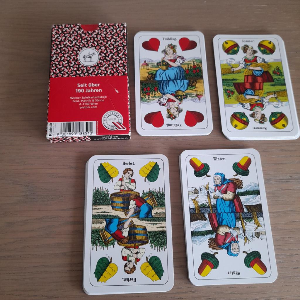 Speelkaarten Piatnik Doppeldeutsche 36 Blatt., Verzamelen, Ophalen, Speelkaart(en)