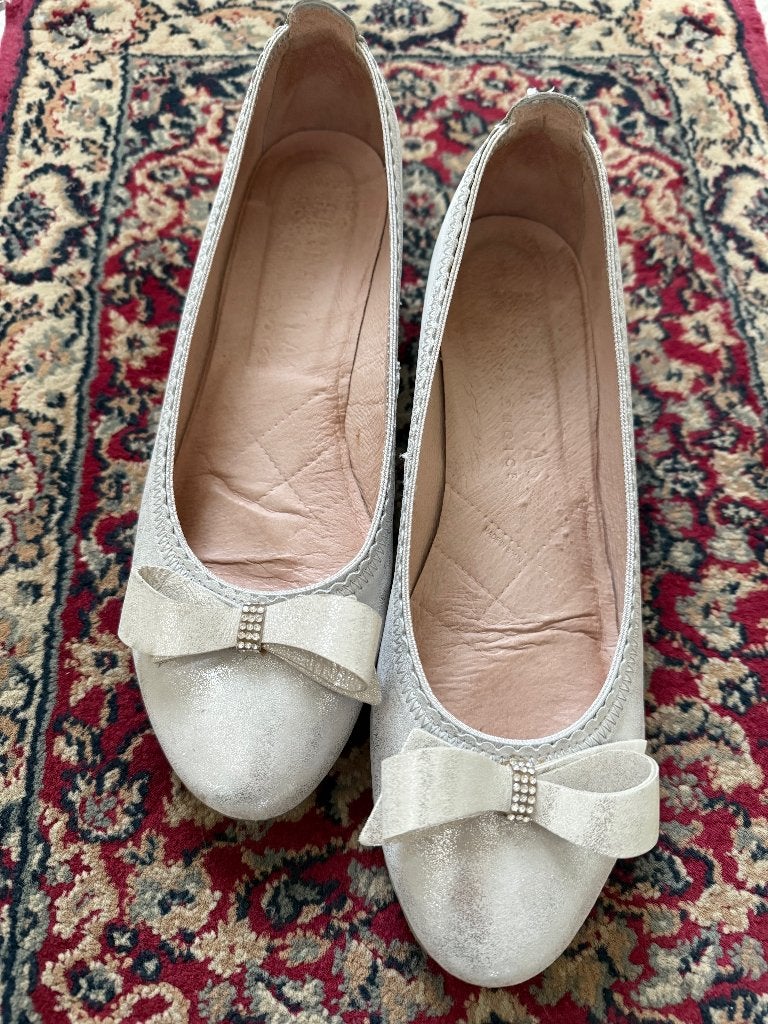 Prachtige zilveren Hispanitas schoenen 38, Kleding | Dames, Overige kleuren, Instappers, Hispanitas, Ophalen of Verzenden