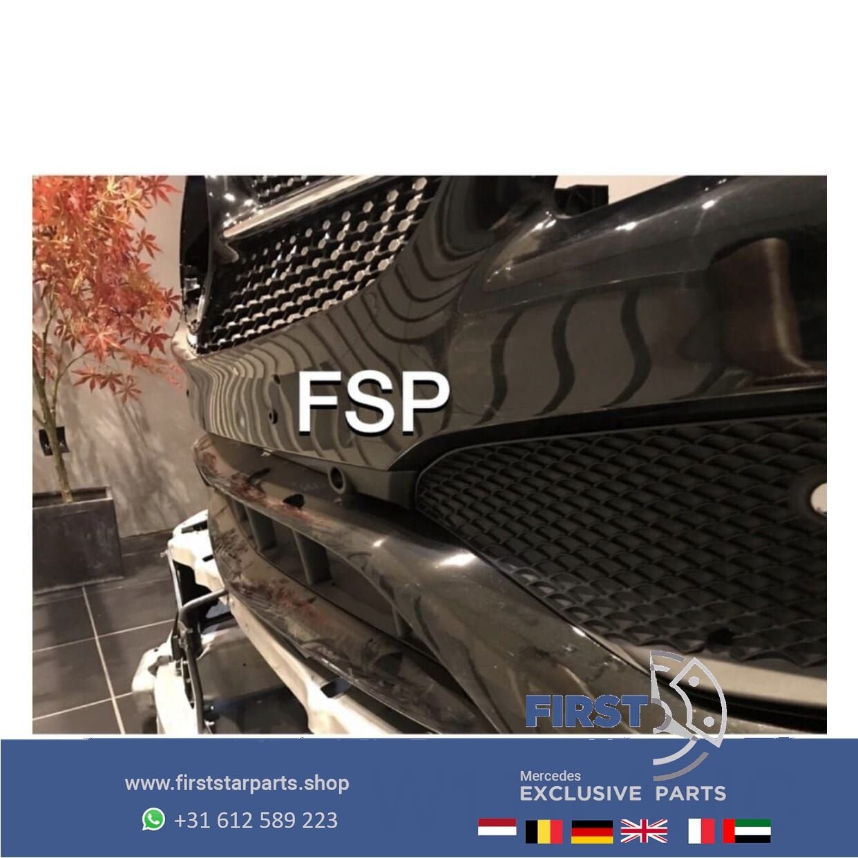W176 Mercedes AKLASSE FACELIFT AMG VOORBUMPER ZWART COMPLEET, Utilisé, -, Avant, -